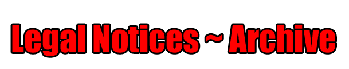 legal notices archive